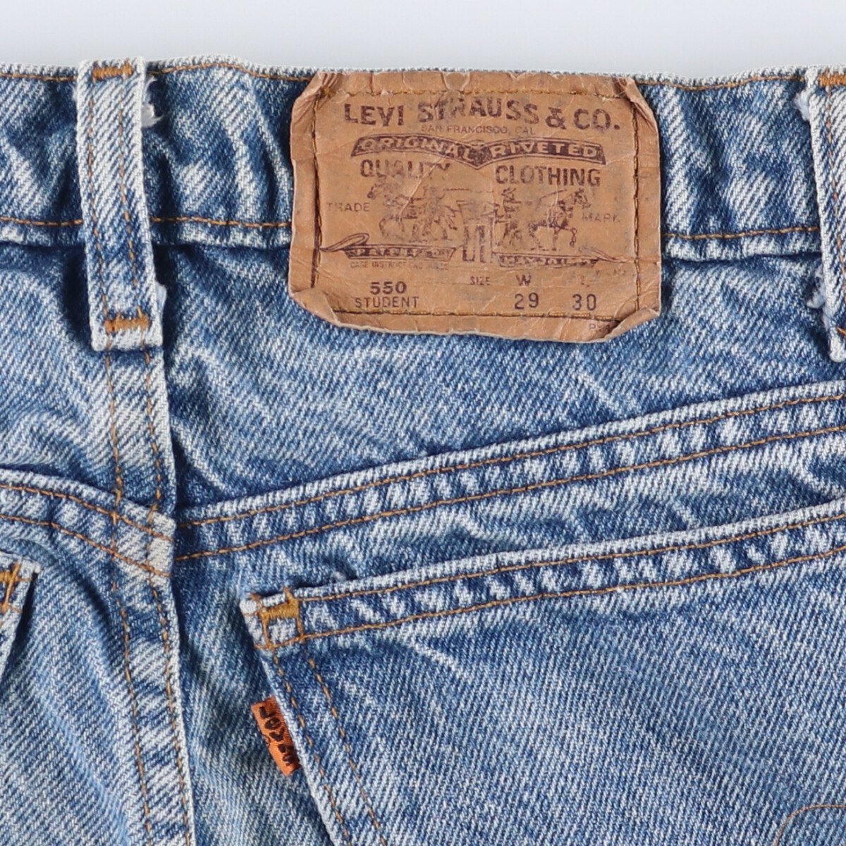 古着 90年代 リーバイス Levis 550 STUDENT オレンジタブ テーパード