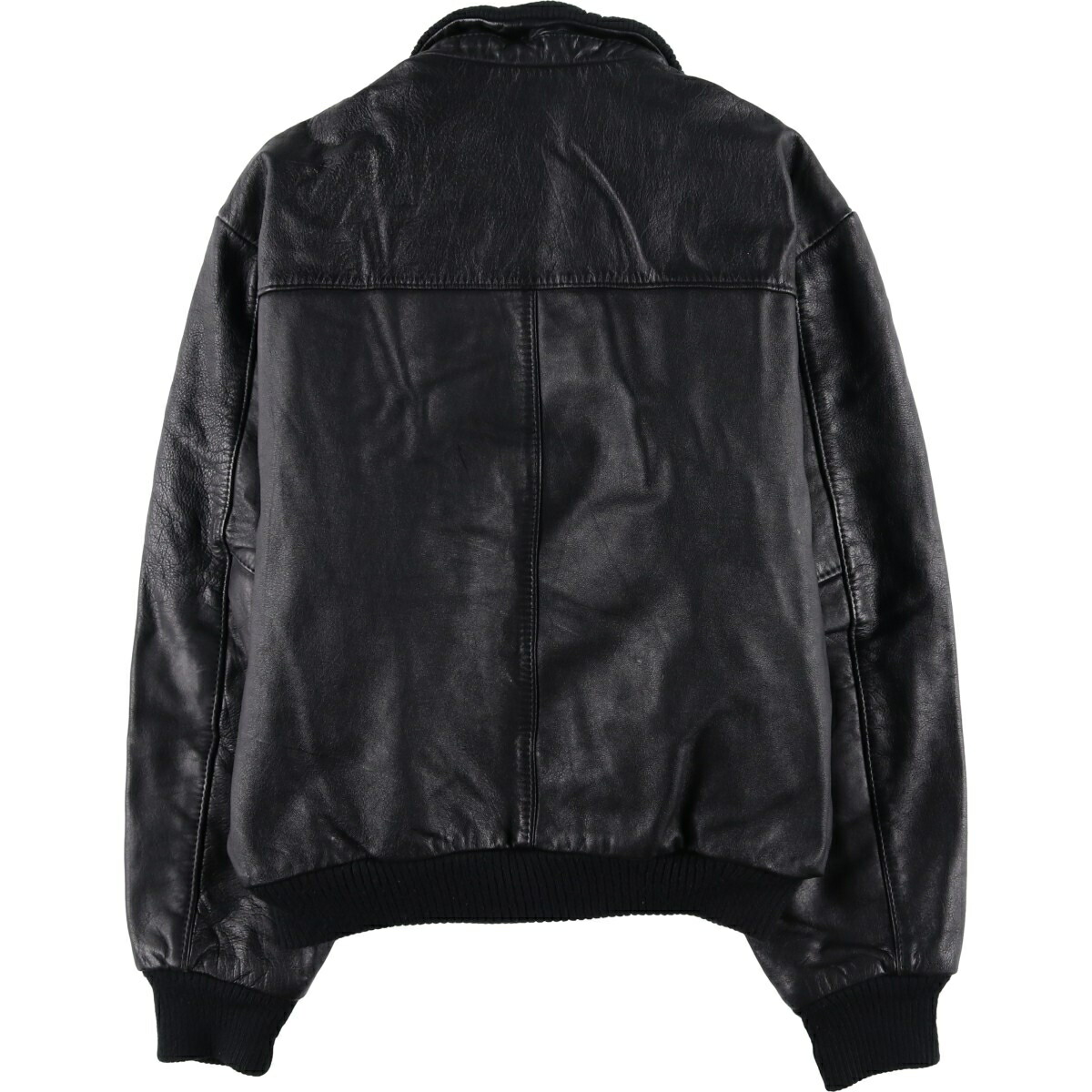 古着 Japa le cuir A-2タイプ 中綿入り レザーフライトジャケット