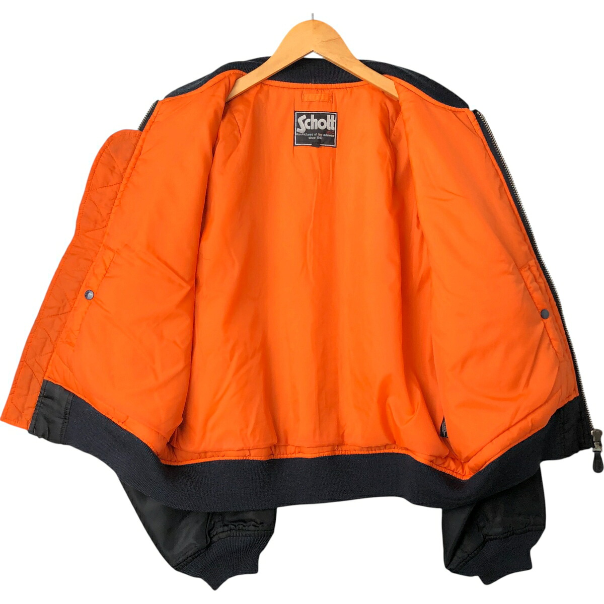 古着 90年代 民間品 ショット SCHOTT MA-1タイプ 中綿入り ミリタリー
