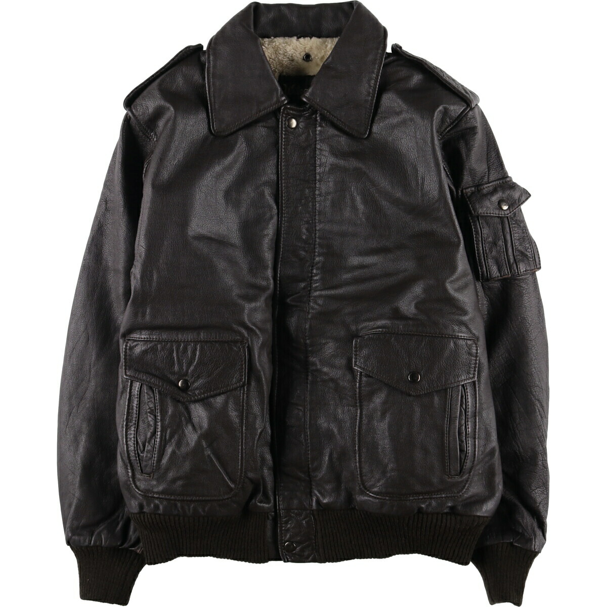 古着 70～80年代 WILSONS A-2タイプ レザーフライトジャケット メンズM