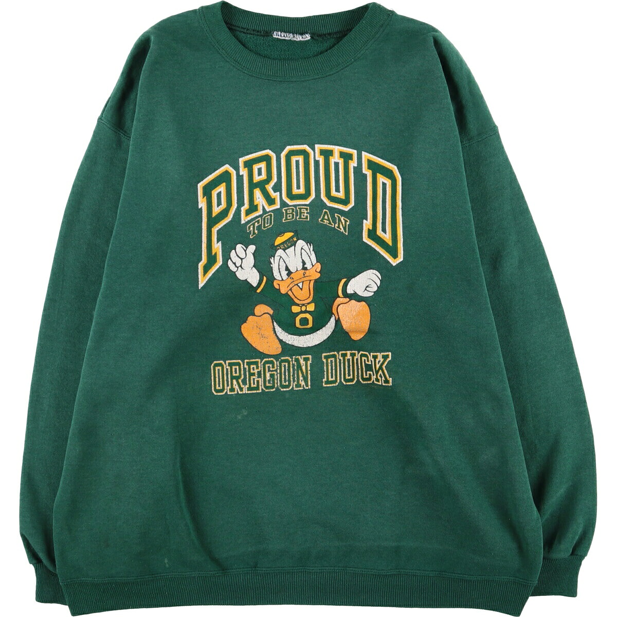 古着 Donald Duck ドナルドダック キャラクタースウェットシャツ