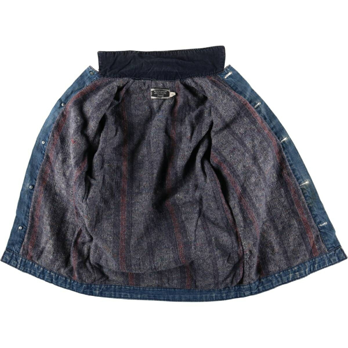 古着 70年代 シアーズ Sears WORKN LEISURE デニムカバーオール メンズ