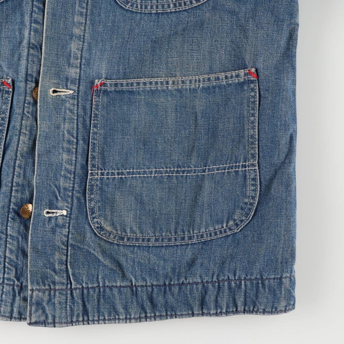 古着 70年代 シアーズ Sears WORKN LEISURE デニムカバーオール メンズ