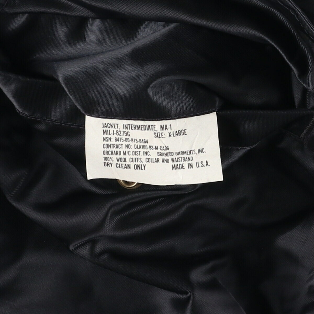 古着 民間品 オーチャード ORCHARD MA-1タイプ 中綿入り ミリタリー
