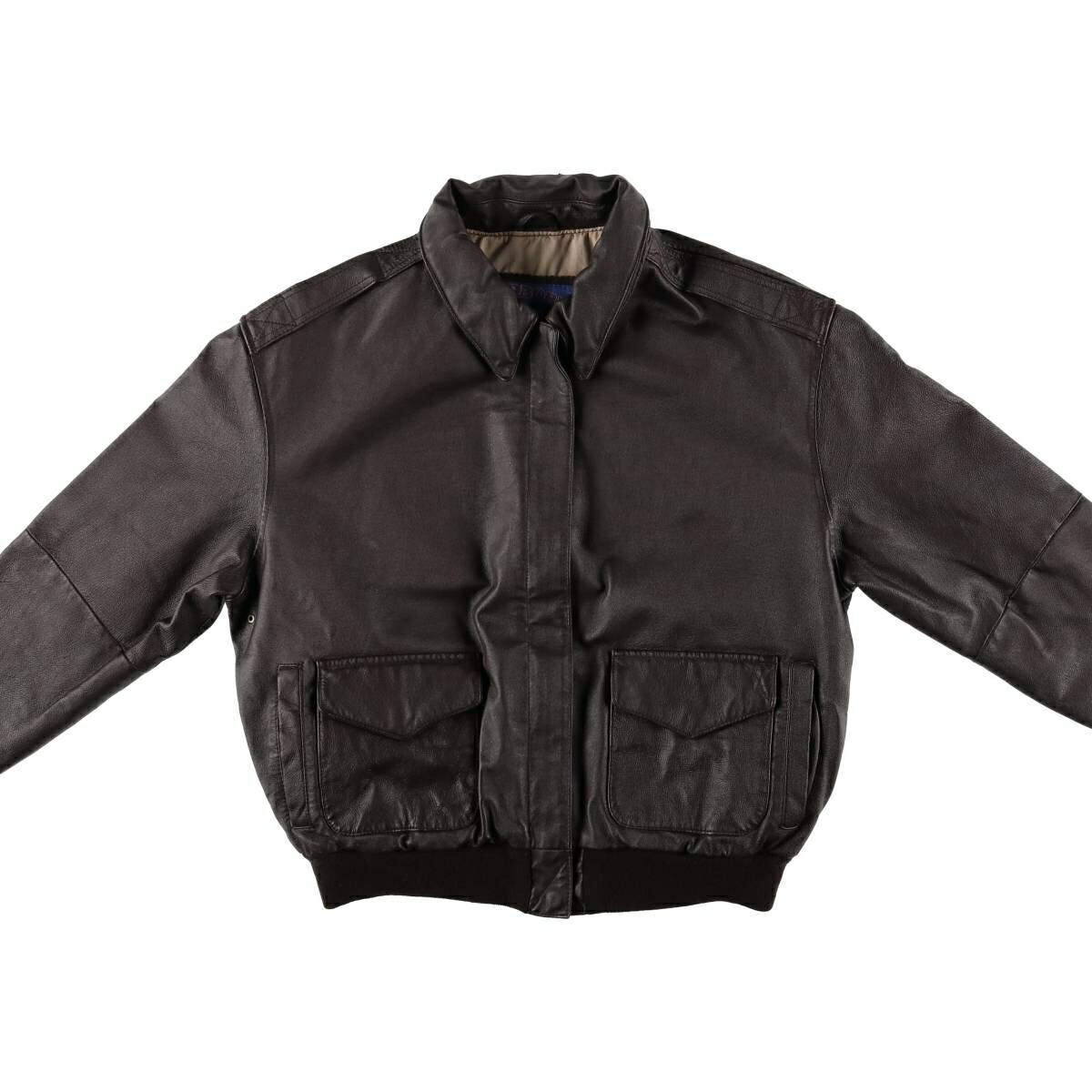 古着 90年代 エアボーン AIRBORNE A-2タイプ 中綿入り レザー