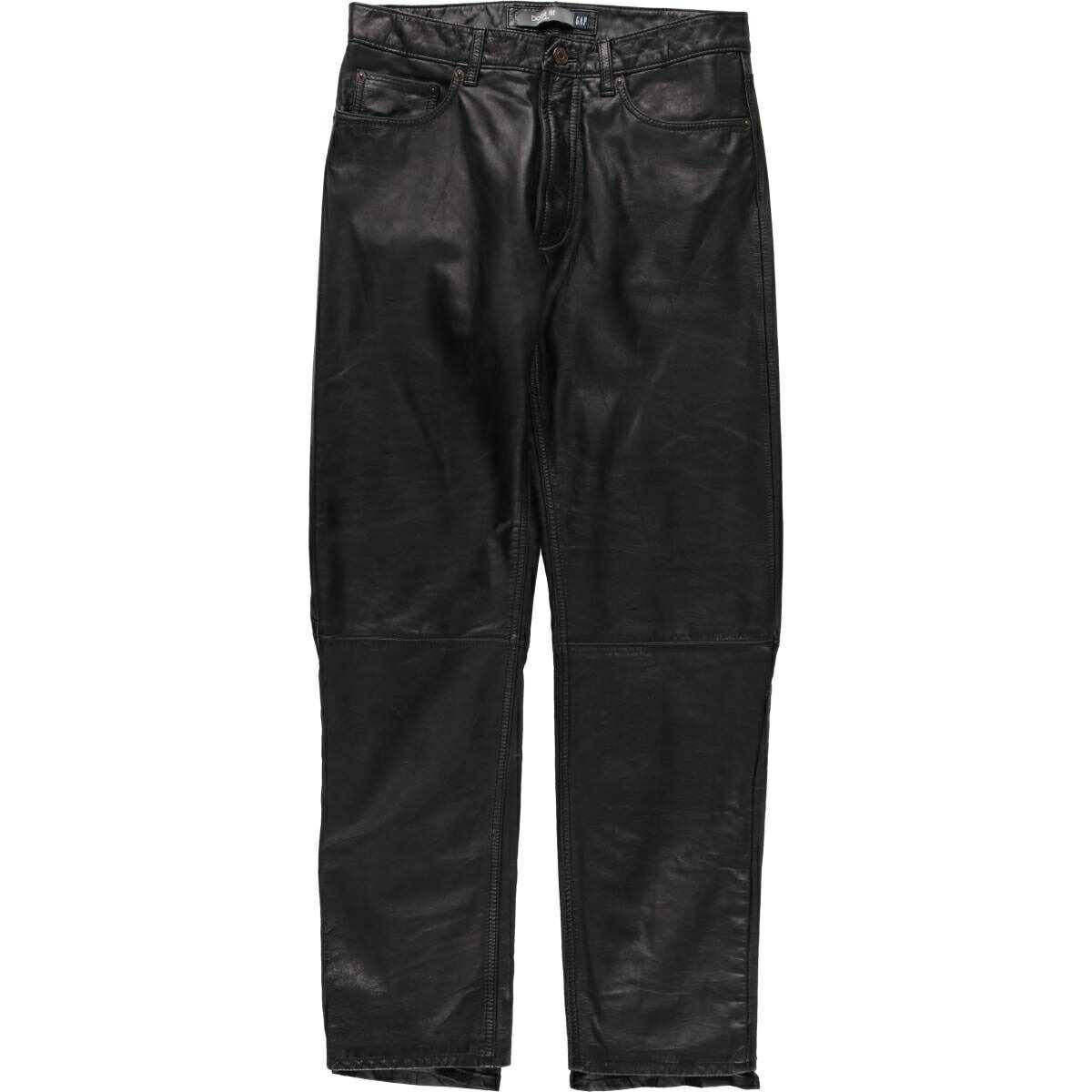 古着 ギャップ GAP BOOT FIT 本革レザーパンツ メンズw32相当