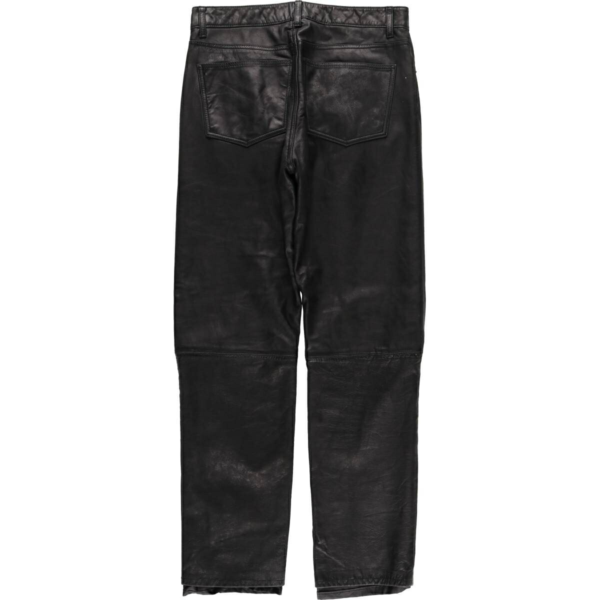 古着 ギャップ GAP BOOT FIT 本革レザーパンツ メンズw32相当