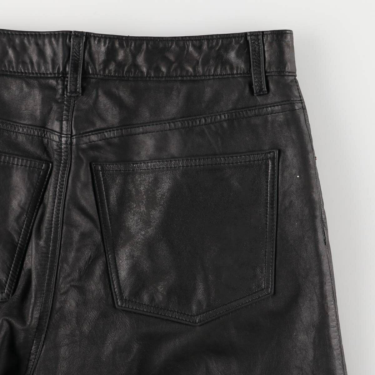 古着 ギャップ GAP BOOT FIT 本革レザーパンツ メンズw32相当