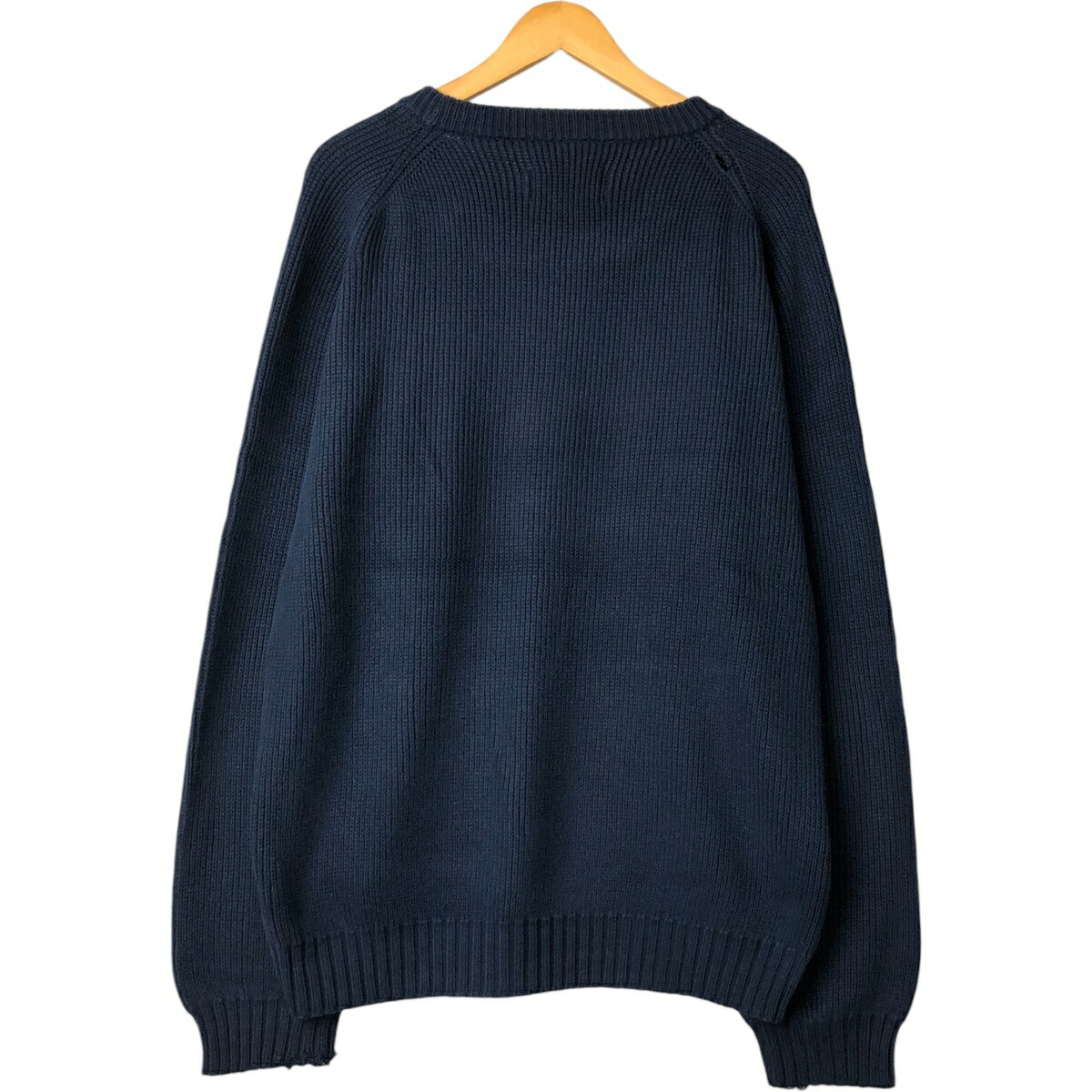 古着 80～90年代 エディーバウアー Eddie Bauer 黒タグ リブ編み