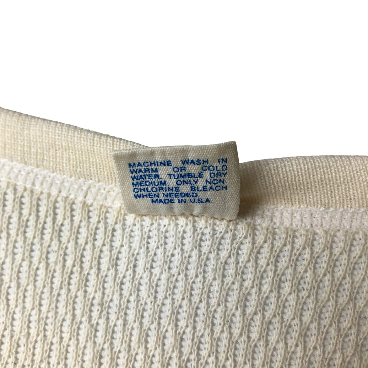 古着 ヘインズ Hanes 無地 サーマルロンT ハニカム USA製 メンズXL相当