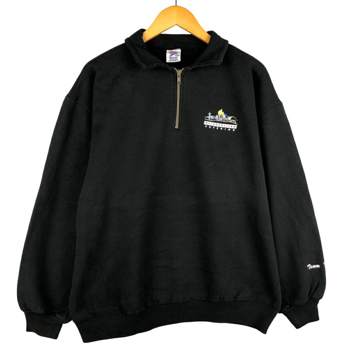 古着 80～90年代 ジャージーズ Jerzees SUPER SWEATS ハーフジップ