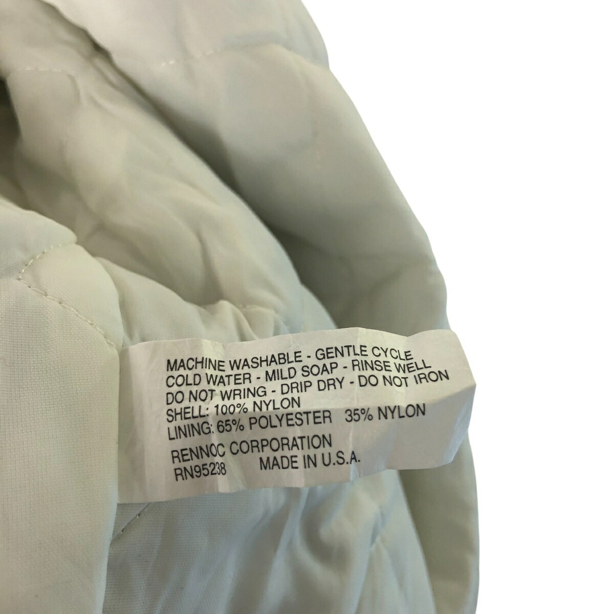 古着 90年代 RENNOC 中綿入り ナイロンスタジャン アワードジャケット