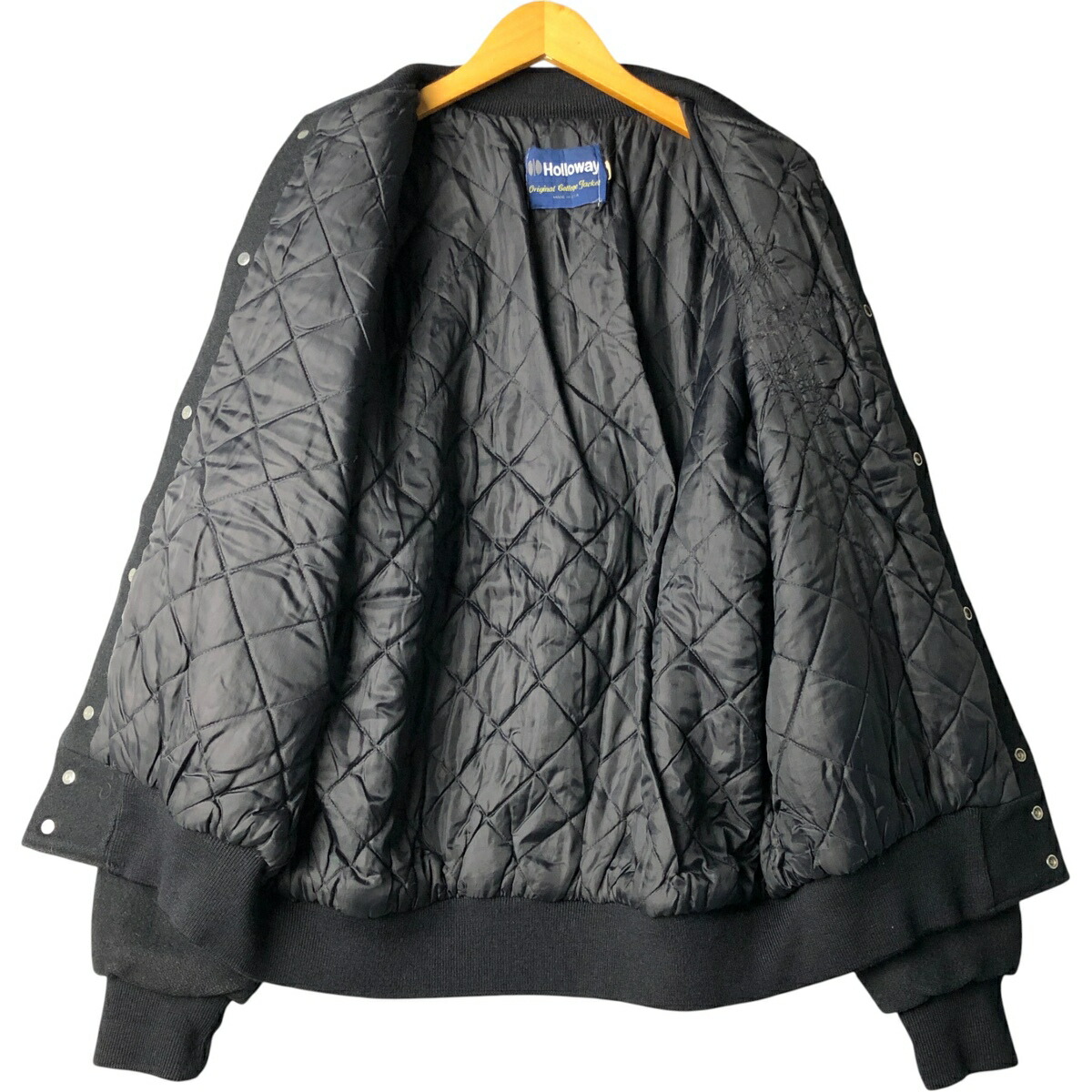 古着 70～80年代 ホロウェイ HOLLOWAY 中綿入り ウールスタジャン