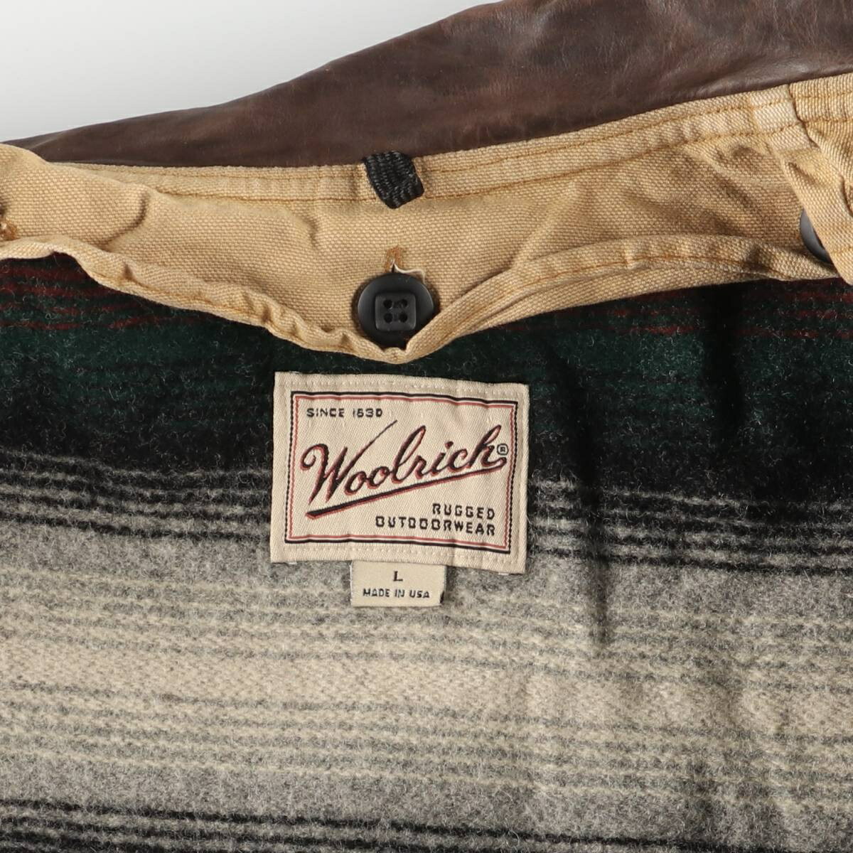 古着 90年代 ウールリッチ WOOLRICH 中綿入り ダック ハンティング