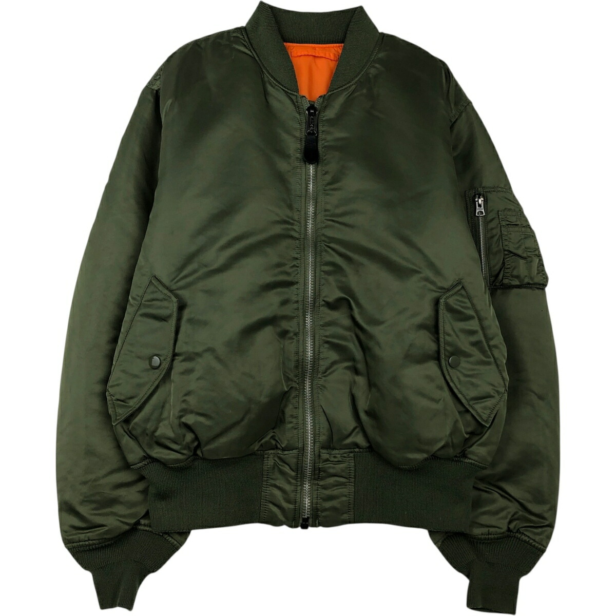 古着 民間品 アルファ ALPHA MA-1タイプ 中綿入り ミリタリー フライト