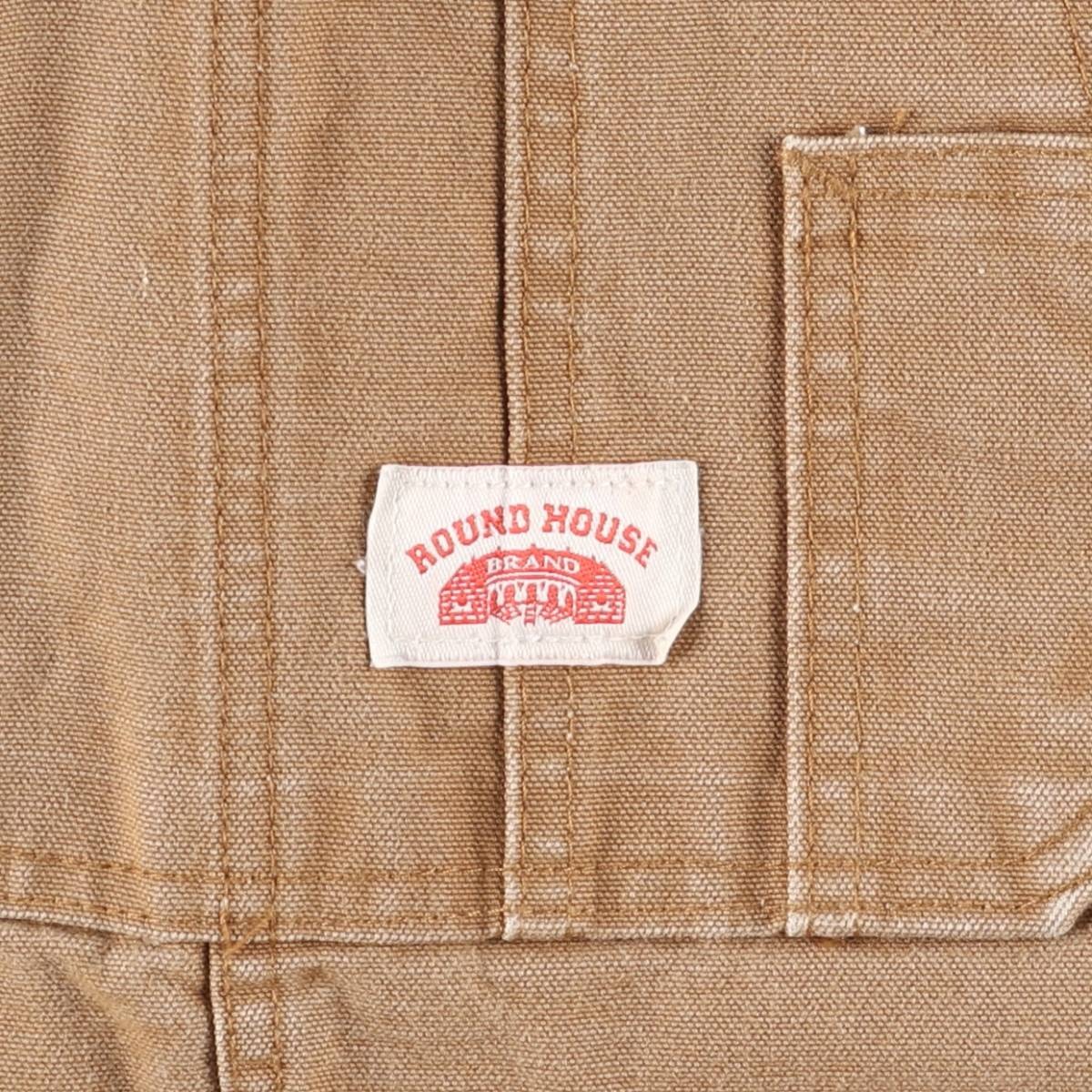 古着 ラウンドハウス Round House ダブルニー ダック オーバーオール