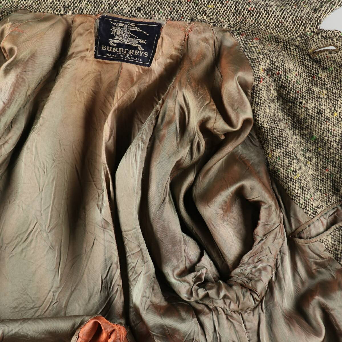 古着 50年代 バーバリー Burberrys LONDON IRISH HAND WOVEN TWEED