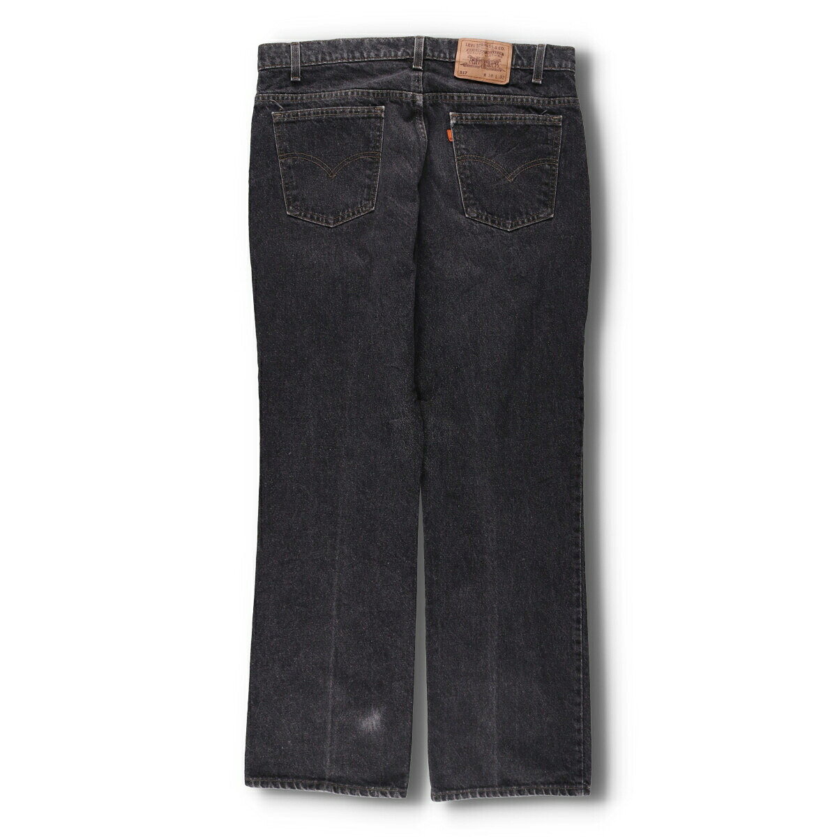 古着 90年代 リーバイス Levis 517 先染め ブラックデニム フレア
