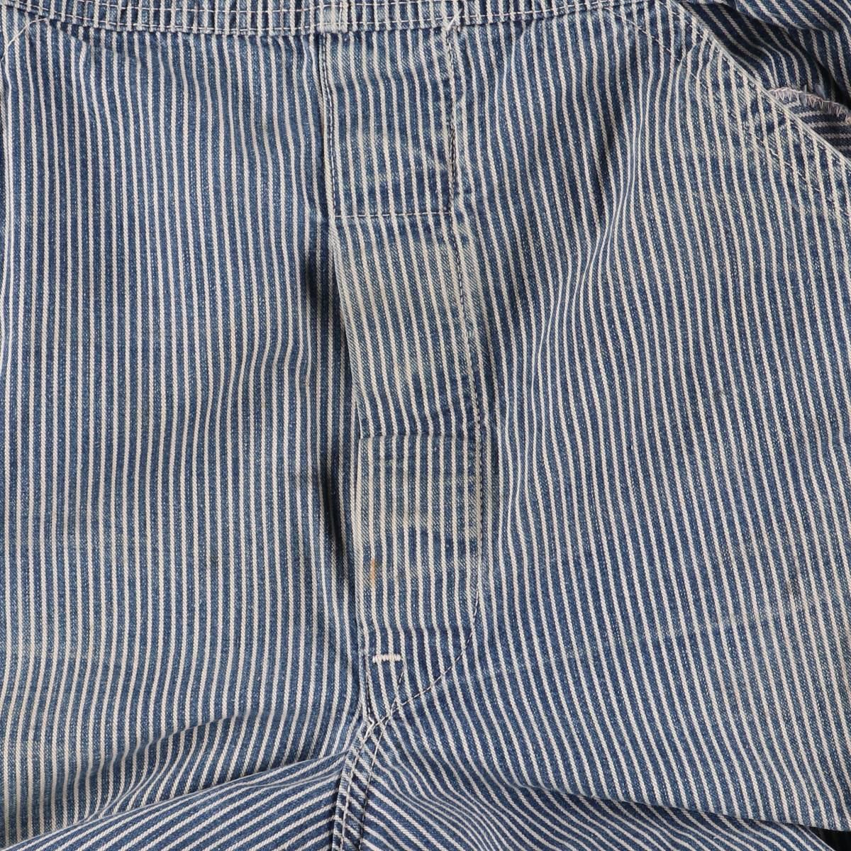 古着 60～70年代 リー Lee ヒッコリーストライプ オーバーオール USA製