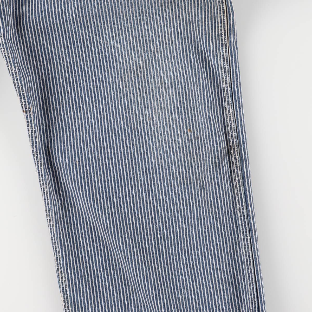 古着 60～70年代 リー Lee ヒッコリーストライプ オーバーオール USA製