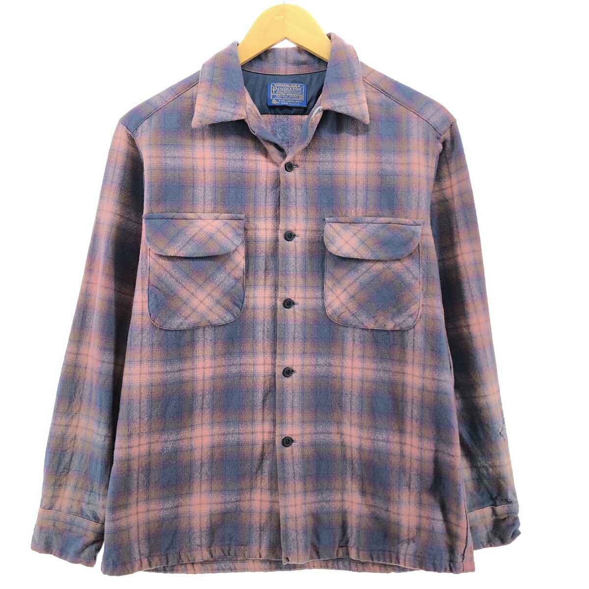60s Pendleton オンブレチェックボードシャツ