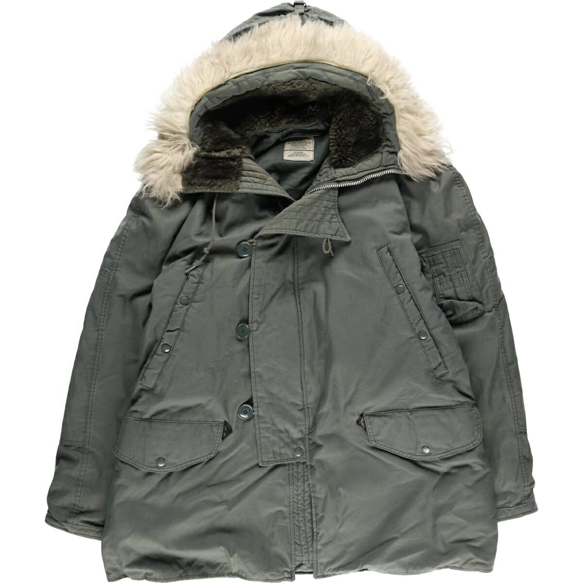 古着 90年代 米軍実品 N-3B ミリタリー フライトジャケット USA製