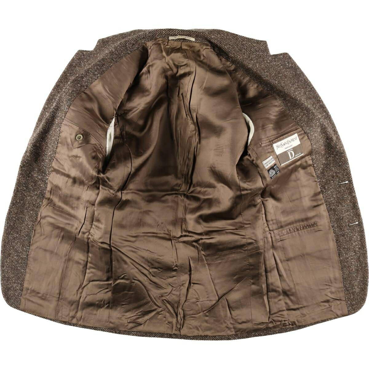 古着 イヴサンローラン Yves Saint Laurent ツイードジャケット