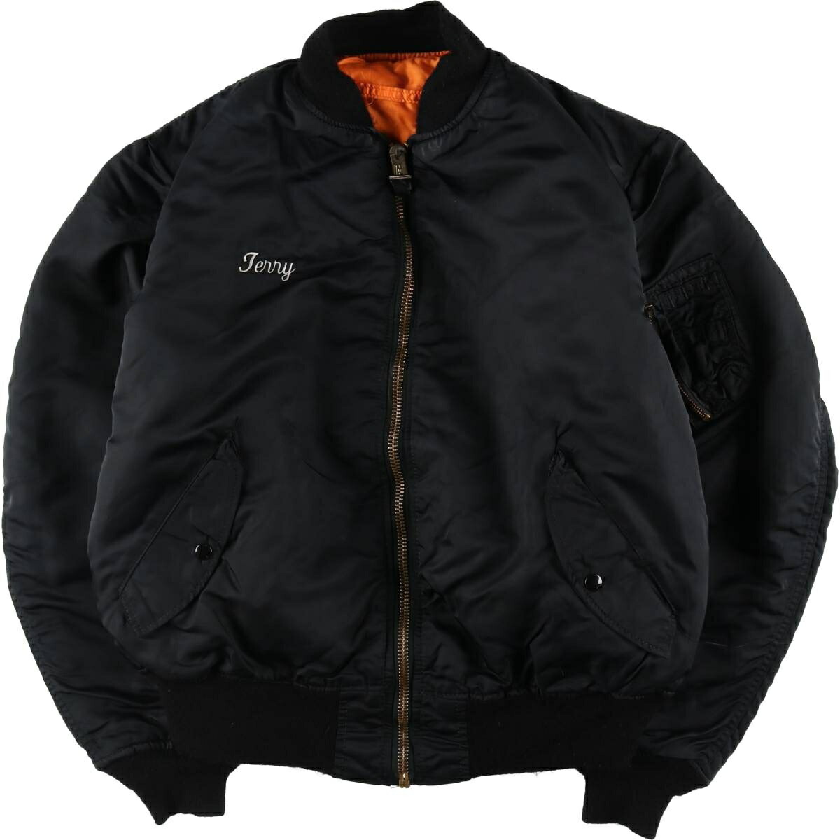 古着 民間品 90年代 アルファ ALPHA MA-1タイプ バック刺繍 ミリタリー