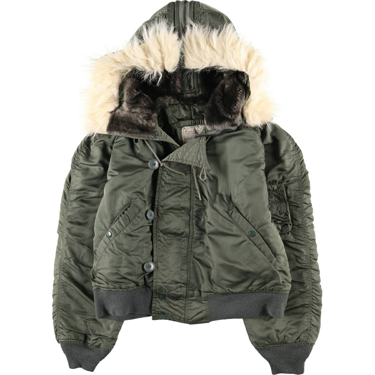 古着 訳あり特価 80年代 アルファ ALPHA 中綿入り N-2B ミリタリー