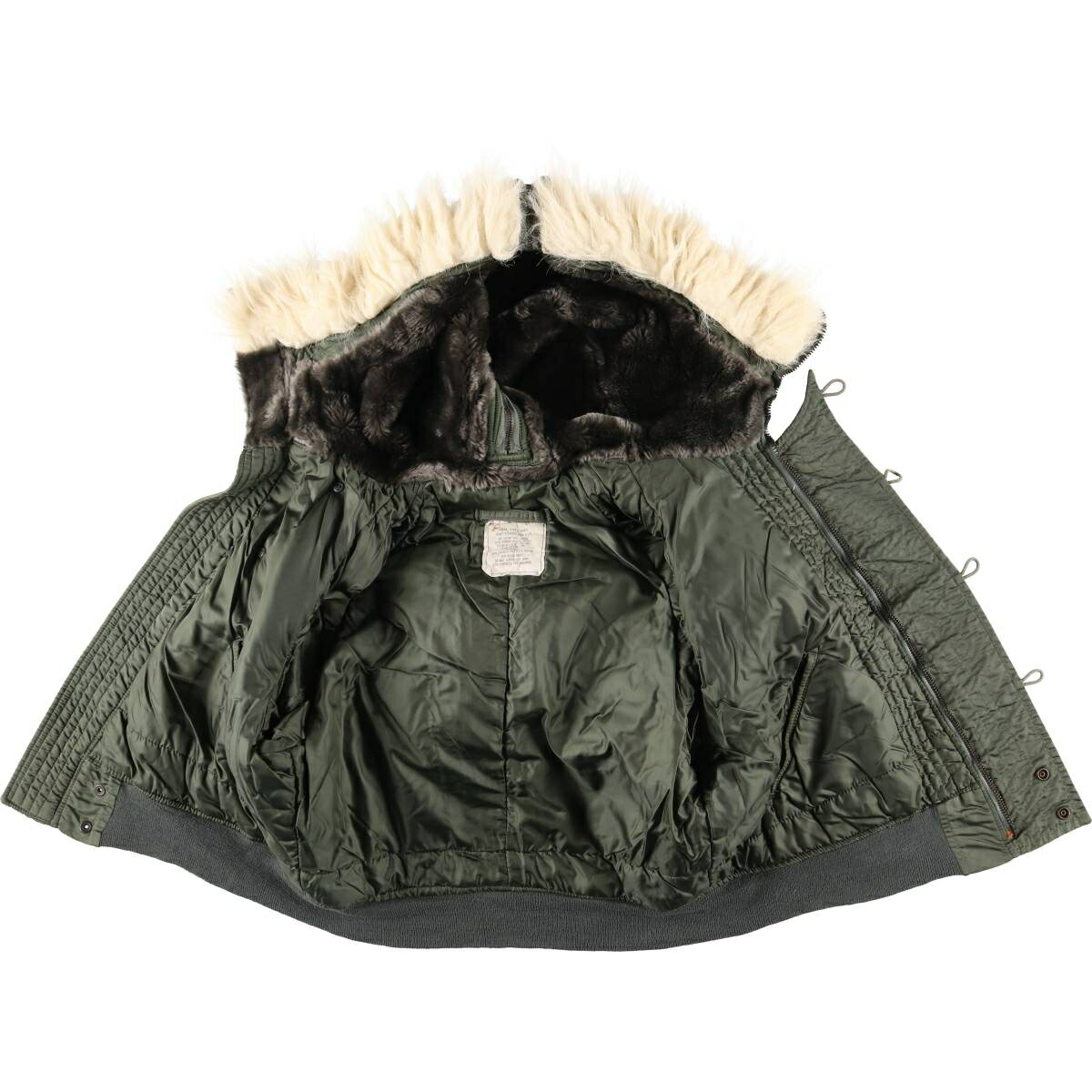 古着 訳あり特価 80年代 アルファ ALPHA 中綿入り N-2B ミリタリー