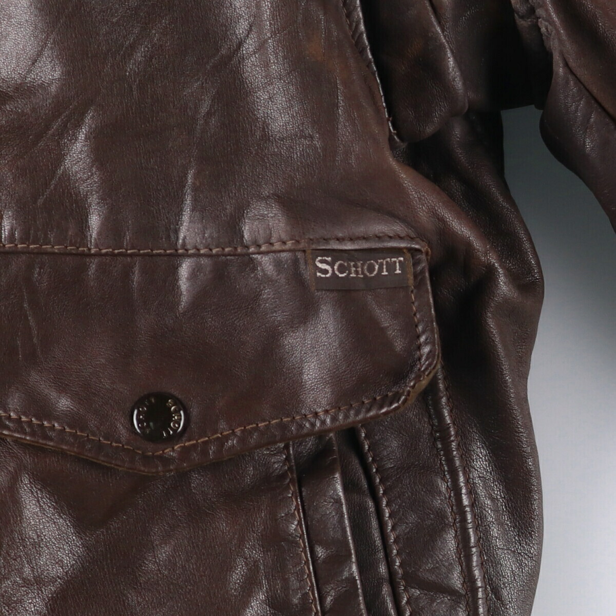 古着 70～80年代 ショット SCHOTT G-1タイプ レザーフライトジャケット