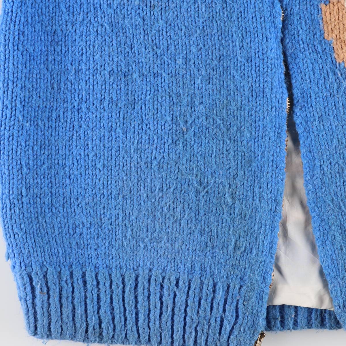 古着 60年代～ MADE WITH LOVE BY MOM シロクマ柄 カウチンセーター