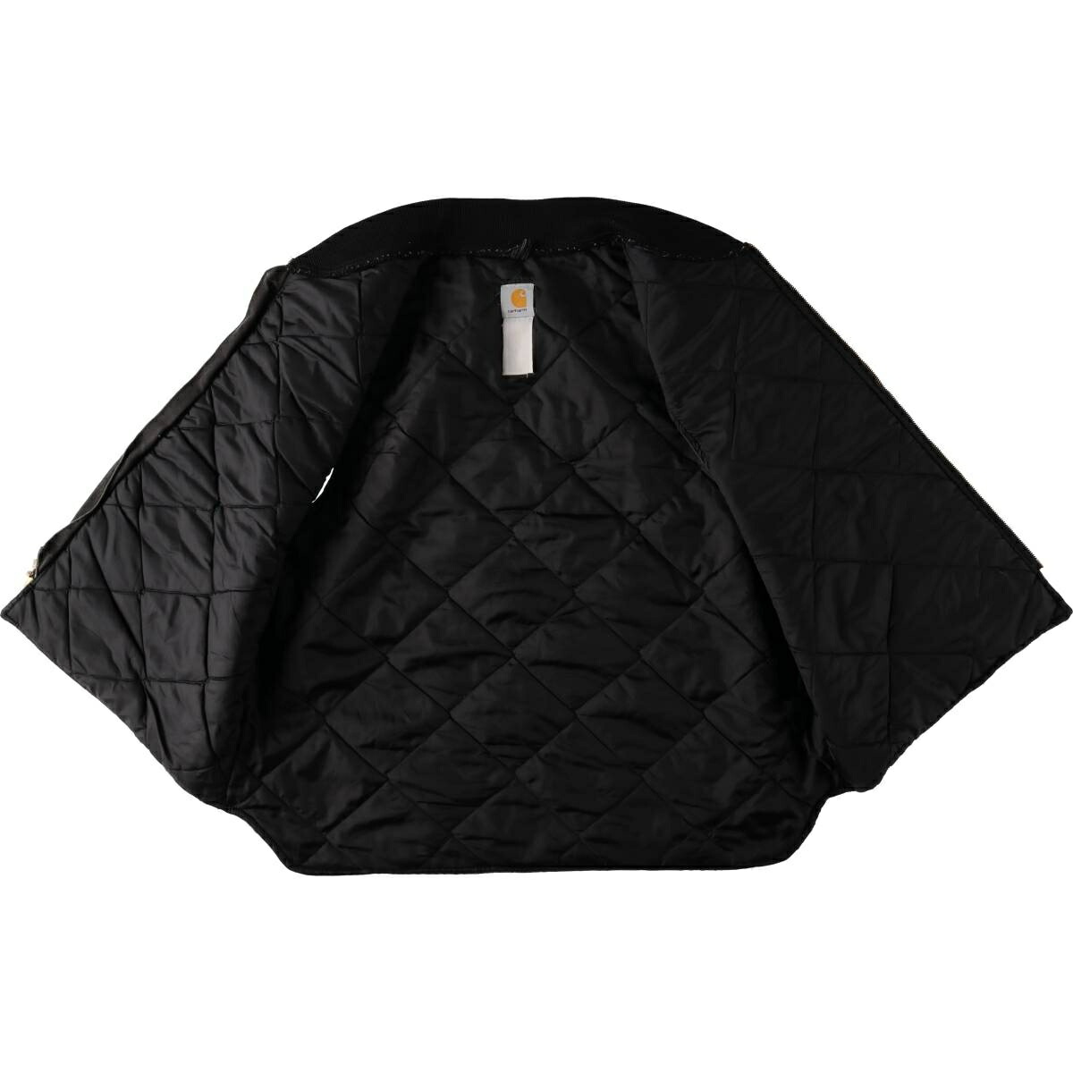 古着 カーハート Carhartt クラシックベスト 中綿入り 腰ゴム ダック