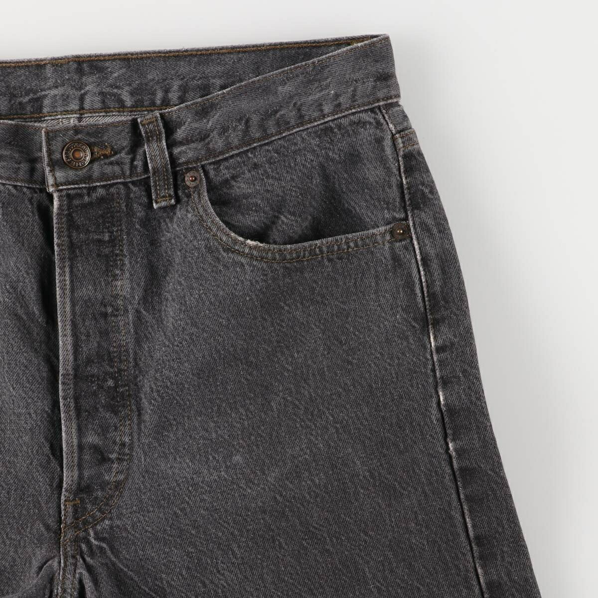古着 90年代 リーバイス Levis 501-0658 先染め ブラックデニム