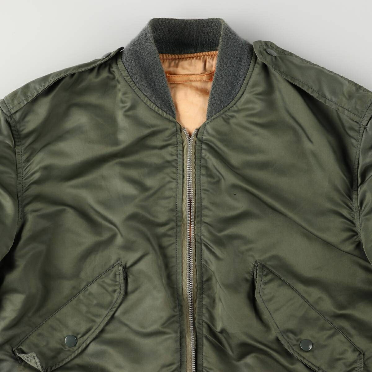 古着 アルファ ALPHA 米軍 L-2B ミリタリー フライトジャケット MEDIUM