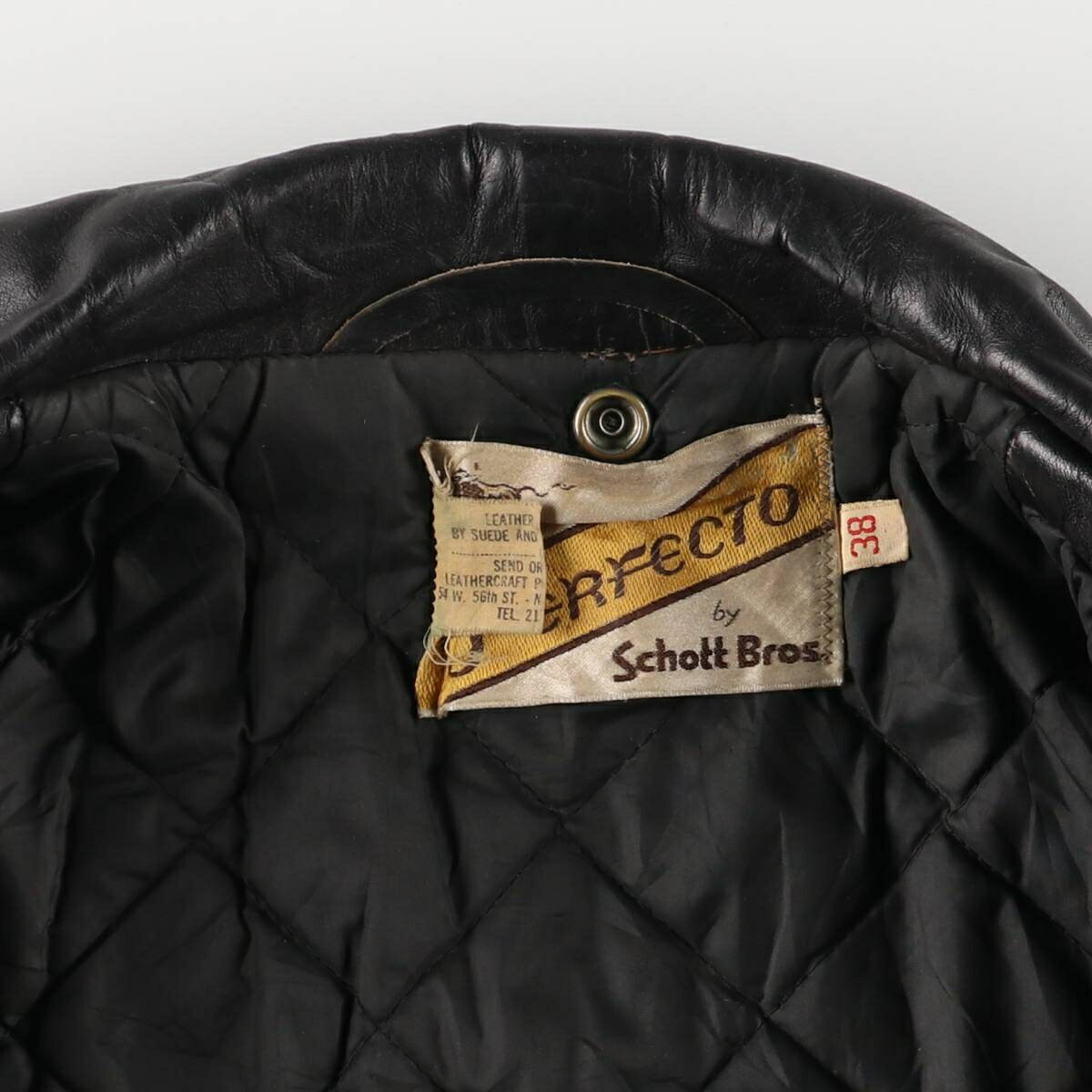 古着 70年代 ショット SCHOTT PERFECTO 牛タグ前期 618 ダブル