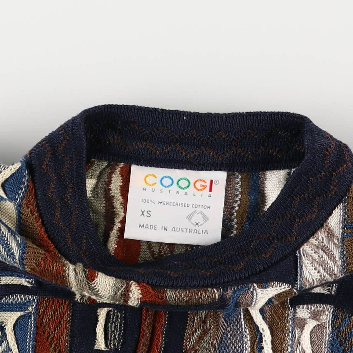 古着 90年代 クージー COOGI 総柄 ラメ糸 3Dニットセーター
