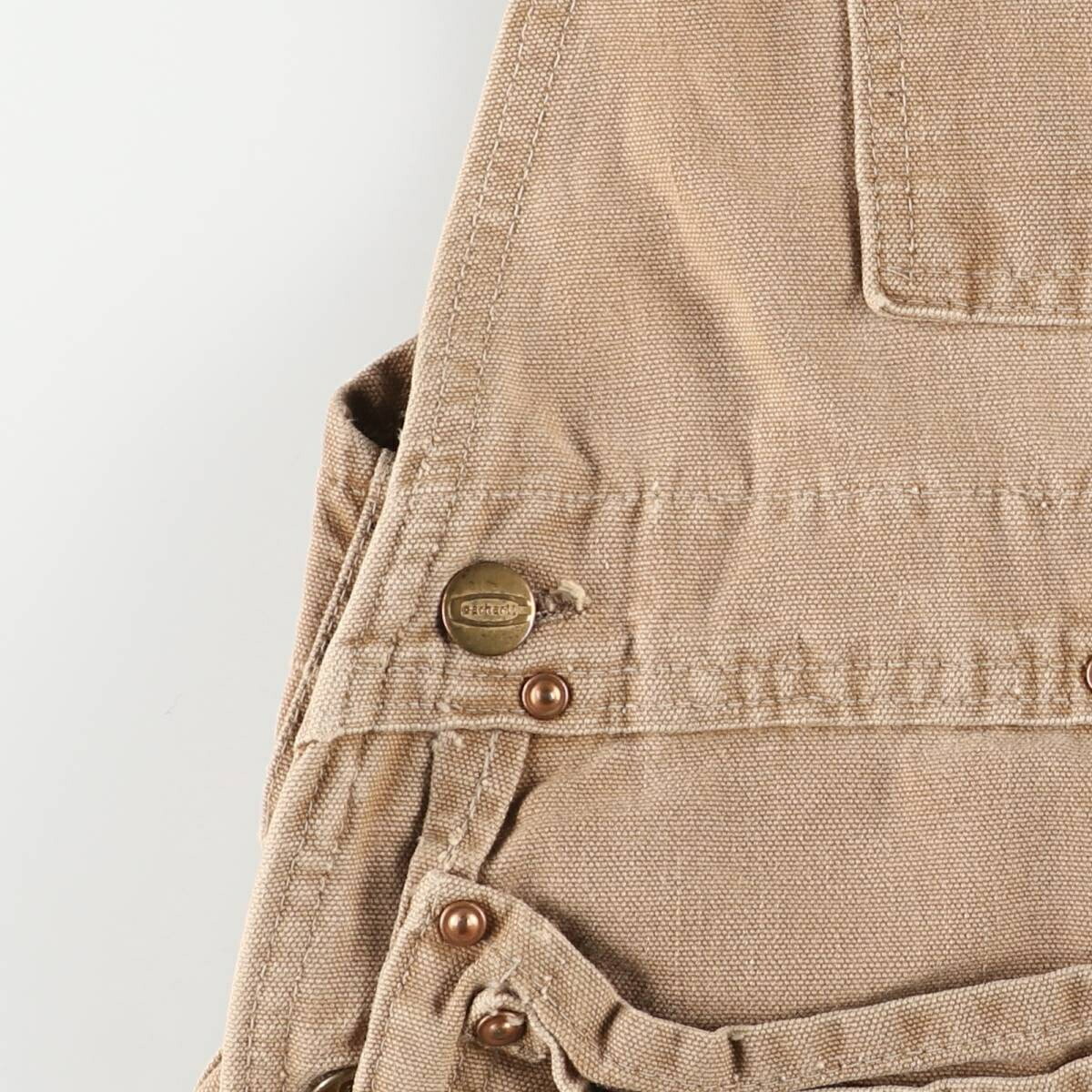 古着 60年代 カーハート Carhartt エプロン付き デカCボタン