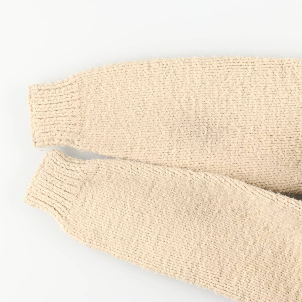 古着 70～80年代 UNKNOW 馬柄 カウチンセーター レディースM相当