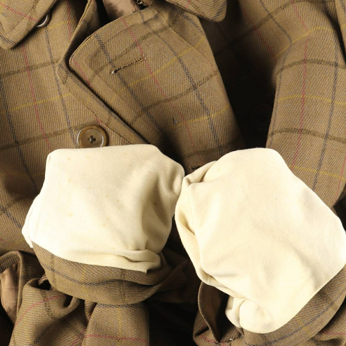 古着 ～80年代 アクアスキュータム Aquascutum チェック柄 ダブル