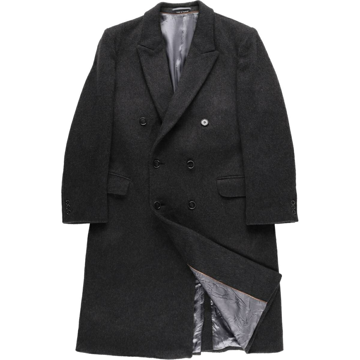 古着 Teller ピークドラペル ダブルブレスト カシミア混 チェスター