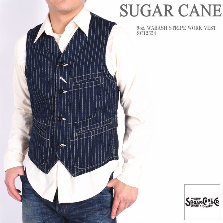 楽天市場】シュガーケーン SUGAR CANE ベスト 9oz. ウォバッシュ