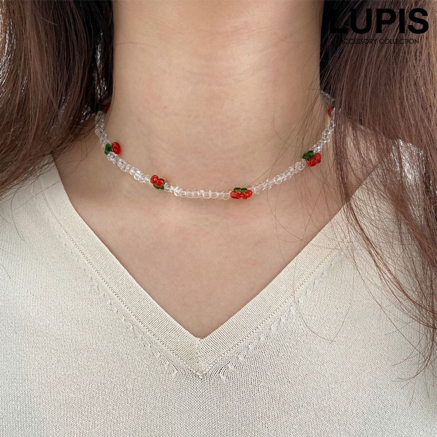 チェリービーズネックレス - ネックレスを激安で通販販売 | プチプラ