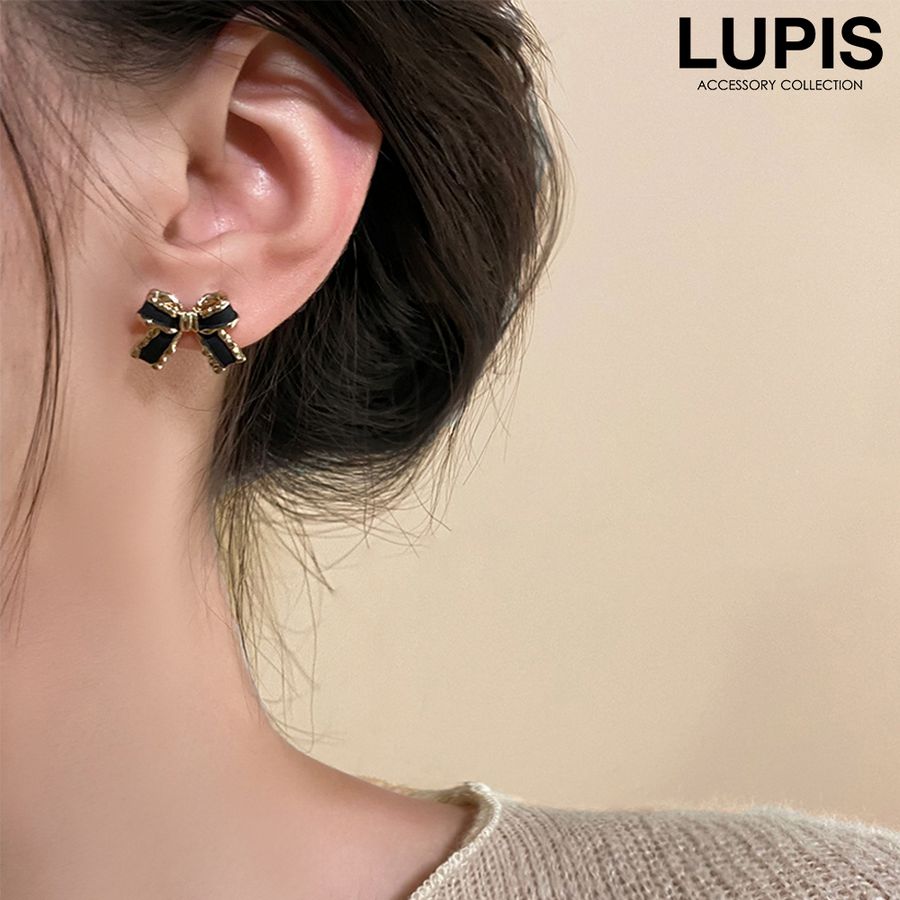 モノトーンリボンピアス - ピアスを激安で通販販売 | プチプラ