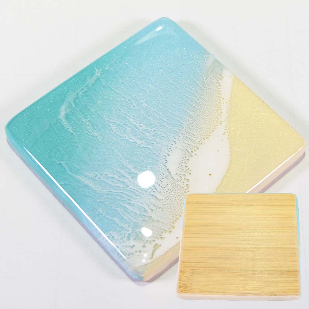 レジンアート エポキシレジン 海アート 波アート 沖縄 海 波 マリン