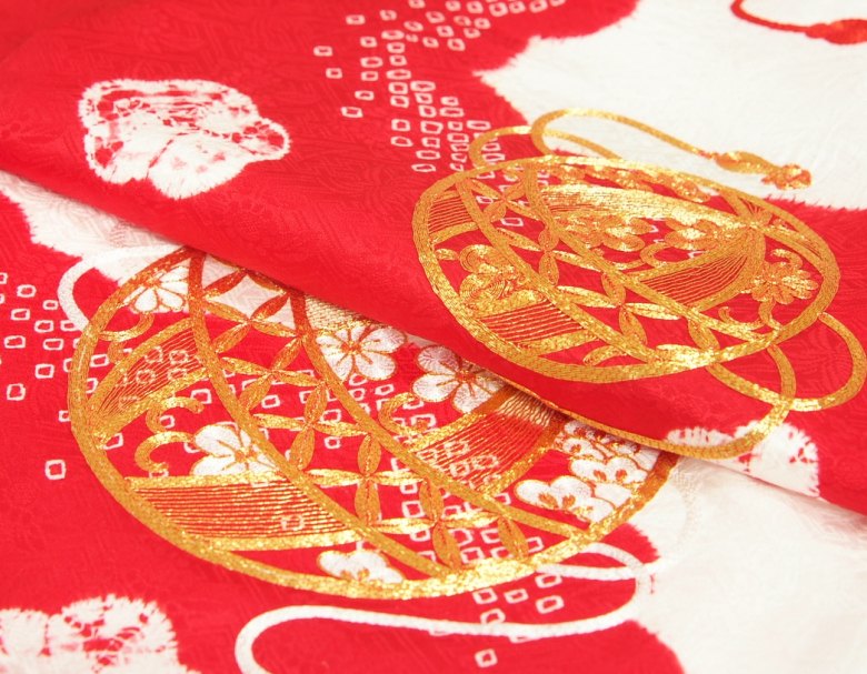 楽天市場】お宮参り 着物 女の子 赤ちゃん 絹100％ 正絹 女児初着 赤色