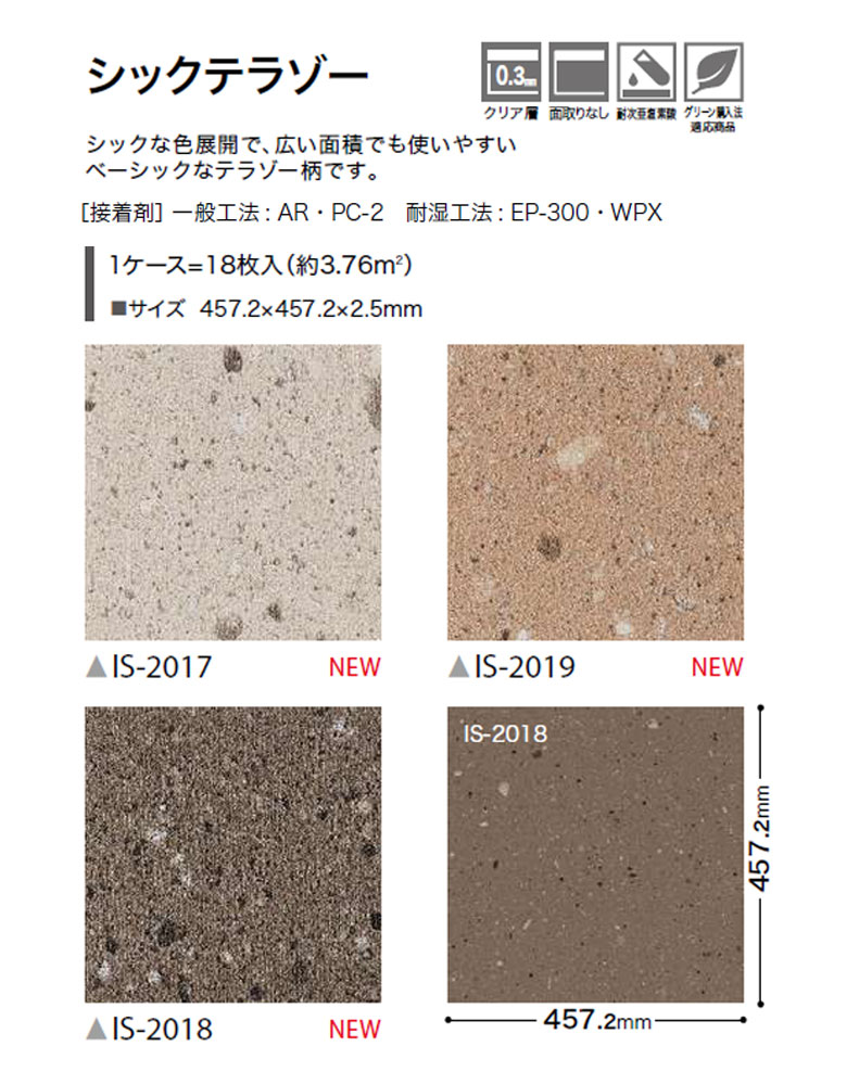 サンゲツ フロアタイル FLOOR TILEストーン＆アクセント シック