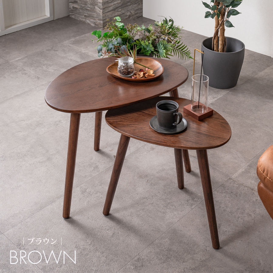 楽天市場】サイドテーブル おしゃれ オシャレ ネストテーブル 幅65 幅