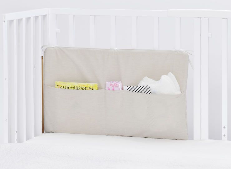 楽天市場】そいねーる3 ベビーベッド専用ポケット付ベッドガードL