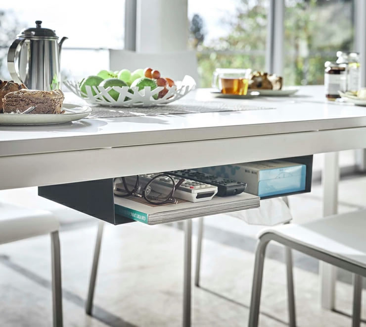 山崎実業（ヤマザキジツギョウ）テーブル下収納ラッ 小物入れ・収納